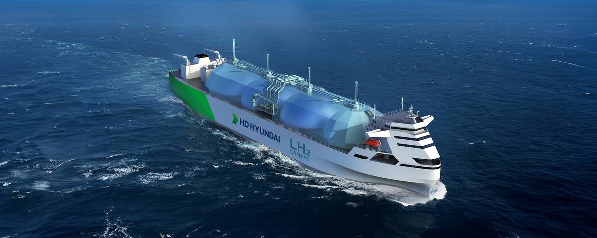 DNV Grants Approval for HD KSOE's Innovative Electric Propulsion Liquefied Hydrogen Carrier Design