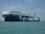 First Car Carrier Bunkered with LNG in Singapore