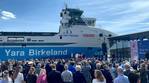 World’s First Emissions-free Containership Yara Birkeland Christened