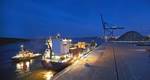 Unifeeder containership SCA Tunadal is the first to call at Stockholm Norvik Port (Photo: Stockholm Norvik Port)