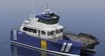 Rendering of AOS Wind Farm Crew Transfer Vessel