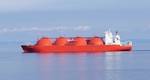 An LNG carrier transits the Med in a recently take
