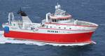 Graphical rendering of the new research vessel (