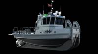 Rendering showing tug above and below the waterline (Image courtesy of the U.S. Navy)