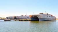 File photo: Expeditionary Fast Transport vessels, USNS Spearhead (T-EPF 1), USNS Choctaw County (T-EPF 2) and USNS Fall River (T-EPF 4). (Photo: Brian Suriani / U.S. Navy)
