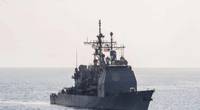 Official U.S. Navy file photo of the Ticonderoga-class guided-missile cruiser USS Lake Erie (CG 70).