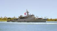 The Peruvian navy maritime patrol boat BAP Ferre (PM 211) arrives at Joint Base Pearl Harbor-Hickam in preparation for Rim of the Pacific (RIMPAC) exercise. (U.S. Navy photo by Mass Communication Specialist 1st Class Holly L. Herline)