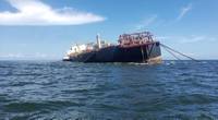 The FSO Nabarima listing in the Gulf of Paria on October 16 (Photo: Fishermen and Friends of the Sea)