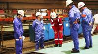 Work underway in the creation of IMOIIMeMAX methanol-fuelled 49,900 DWT vessel Stena Pro Patria. Photo: Stena Bulk