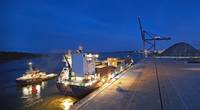 Unifeeder containership SCA Tunadal is the first to call at Stockholm Norvik Port (Photo: Stockholm Norvik Port)
