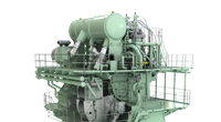 MAN B&W 5G70ME-GA engine with EGR system (Image: MAN Energy Solutions)