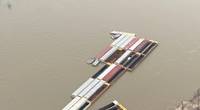 The Coast Guard and local agencies responded to a multi-barge breakaway in the vicinity of mile markers 176 and 177 on the Upper Mississippi River Wednesday, February 12, 2020. Multiple towing vessels in the area worked together to account for and secure all the loose barges. (Photo: USCG)