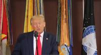 President Donald J. Trump speaks during a briefing at U.S. Southern Command headquarters in Doral, Fla. (Photo by Michael C. Dougherty, U.S. Southern Command Public Affairs)