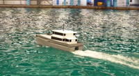 The hull form of the new catamaran has been optimised by CFD testing. (Photo: Chartwell Marine)