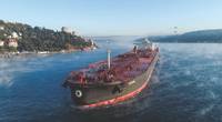 The MT Seriana on the Bosporus: severe corrosion problems were solved with Chevron’s Special HT Ultra 140 BN cylinder oil. (Photo: Chevron)