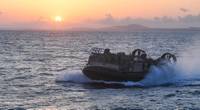A landing craft air cushion (LCAC) in operations for the U.S. Navy. (Photo: Matthew Cavenaile / U.S. Navy)