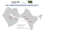 SAFEEN FEEDERS’ vessels will operate a pendulum loop of transhipment services to mainline operators at ports across the upper Arabian Gulf and Indian Sub-Continent, on weekly 21-day rotations from Khalifa Port in Abu Dhabi. (Image: Abu Dhabi Ports)