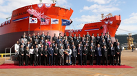 AET's Eagle Blane and Eagle Balder were unveiled at a naming ceremony held at the Samsung Heavy Industries (SHI) Geoje Shipyard, South Korea, today
(Photo: AET)