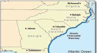 A map of the Atlantic Intracoastal Waterway (AIWA)