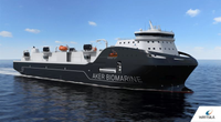 The new state-of-the-art Aker BioMarine support vessel is designed by Wärtsilä and fitted with an integrated package of propulsion and environmental systems. (Photo: Aker BioMarine)