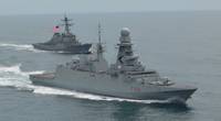 The ITS Alpino receives an escort into Norfolk from the USS Gonzales. Photo: Fincantieri Marinette Marine