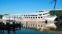 American Melody being launched into the Wicomico River at Chesapeake Shipbuilding, Salisbury, Md. (Photo: American Cruise Lines)