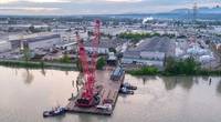Aerial shot of tugboats (Photo: Mammoet)