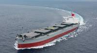 File Image: A recently delivered K Line Coal Carrier. CREDIT: K Line
