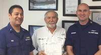 Pictured left to right: USCG Chief Warrant Officer Joel Reid; Marine Towing of Tampa ISM & Safety Coordinator, Capt. Scott Moorhead; and USCG Chief Warrant Officer Sean Goodman (Photo: Marine Towing of Tampa)