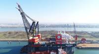Sleipnir takes on the world's largest ever LNG bunkering (Photo: Heerema)