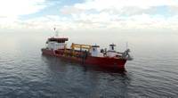 An artist's impression og the new TSHD for GLDD (Image: C-Job Naval Architects)