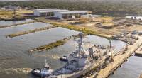 FILE PHOTO: Delbert D. Black (DDG 119) at Ingalls Shipbuilding in Mississippi (Photo: Derek Fountain / HII)