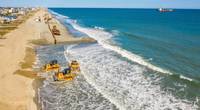 Dredge Eillis Island at Emerald Isle, NC. Photo courtesy Dredging Contractors of America