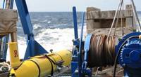 Fig.1: A Slocum glider from Teledyne Webb Research, en route to deployment. Credit: Rutgers University.