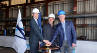 Fincantieri’s Vice President of Ship Repair and Conversions Andrew Toso, Shipyard Director Gianni Salvagno and Windstar Cruises’ Vice President of Expansion Projects John Gunner in Trieste, Italy (left to right). (Photo: Fincantieri)