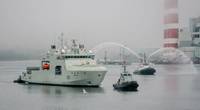 The first Arctic and Offshore Patrol Ship (AOPS), Harry DeWolf, was handed over on July 31, 2020, in Halifax, marking the delivery of the first ship in the largest fleet recapitalization Canada’s peacetime history. (Photo: Royal Canadian Navy)