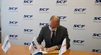 Igor Tonkovidov, President and CEO of PAO Sovcomflot at the signing. Photo courtesy Sovcomflot.
