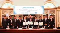 Certification award ceremony for eco-friendly 1 Coat System (AIP) held at the Korean Register of Shipping (Photo: LISCR)