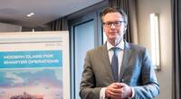 Knut Ørbeck-Nilssen, CEO DNV GL – Maritime, presenting at DNV GL’s Nor-Shipping press conference in Oslo (Source: DNV GL)