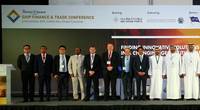 (Left to Right): Tien Tai, HFW; Capt. S.R. Patnaik, International Shipping & Logistics; Zhang Wei, Industrial and Commercial Bank of China Limited (ICBC); Bobby Varghese, Abu Dhabi Port; Chris Peters, Emirates Ship Investment Company LLC; Martin Aarup, Abu Dhabi Ports; Clive Woodbridge, The Maritime Standard; Trevor Pereira, The Maritime Standard; Capt. Mohamed Juma Al Shamisi, Abu Dhabi Port; H.E. Eng. Ahmed M. Shareef Alkhoori, Federal Transport Authority-Land & Marine; Capt. Abdulkareem Al Ma