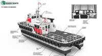 WHAT'S INYOUR WORKBOAT: An interesting look at the new catamaran Moose Boats is currently building for Westar Marine Services. (CREDIT: Moose Boats)