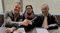 ChartWorld’s Oliver Schwarz and MSL’s Sumita and Shankar Roy are excited to start the collaboration and shape a new era for Maritime Serv (Photo: ChartWorld)