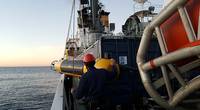 MUSCLE Autonomous Underwater Vehicle Deployment. Photo courtesy of CMRE