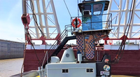 The shortened M/V River Cleanup after the modification work (Photo: TSGI)