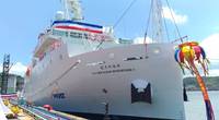 R/V New Ocean Researcher 1 equipped with three full MERMAC LARS solutions. Photo courtesy MacArtney.
