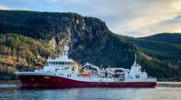 Norsk Fisketransport AS took delivery of a new Havyard wellboat dubbed Reisa, a boat that is designed to offer greater salmon capacity and enhanced fish welfare. Photo: Havyard