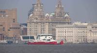 Red Kestrel sea trials April 2019 River Mersey - copyright Cammell Laird