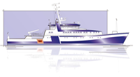 Besides its main purpose as fishery inspection vessel for the North Sea and Skagerrak area, the new vessel is designed to meet future inspection challenges, for example for the operation of large drones (Image: OSK-ShipTech)