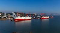Siem Confucius and sister ship Siem Aristotle are the first trans-Atlantic PCTCs (Pure Car Truck Carriers) to operate full-time on LNG. Photo: MAN ES