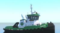 Washburn & Doughty will build a Glosten-designed harbor tug for the Saint Lawrence Seaway Development Corporation. The vessel is due for delivery in 2021. (Image: Glosten)